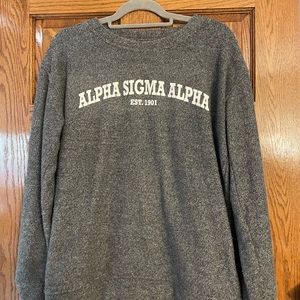 Alpha Sigma Alpha Soft cozy grey sorority sweatshirt